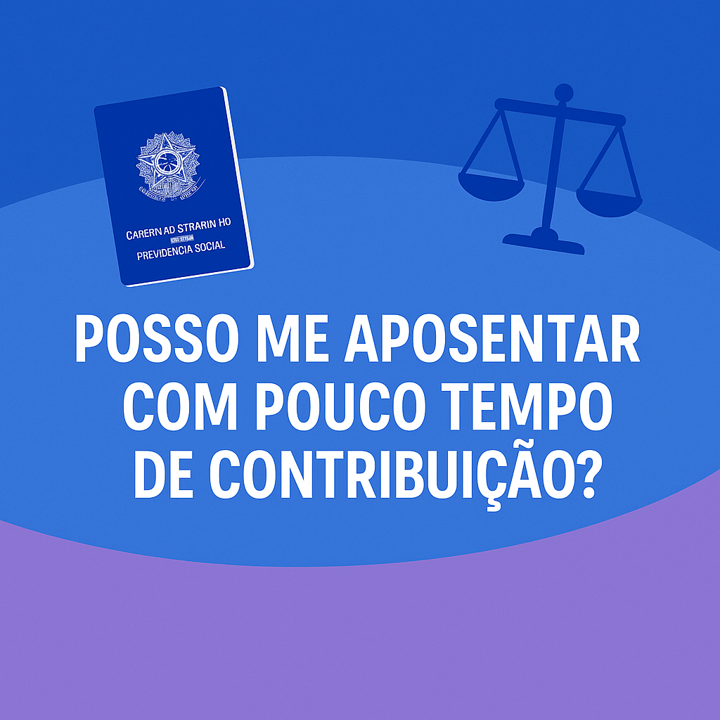 Como posso aposentar com pouco tempo de contribuição?