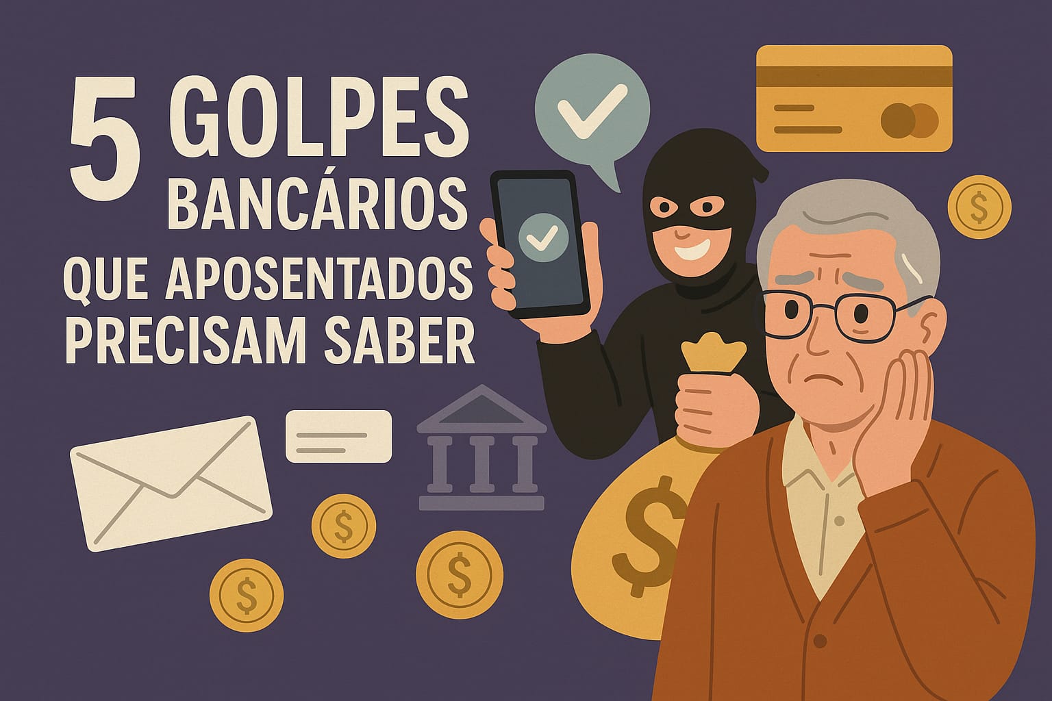 5 golpes bancários que aposentados precisam conhecer